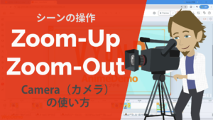 カメラ機能でズームin　アウト